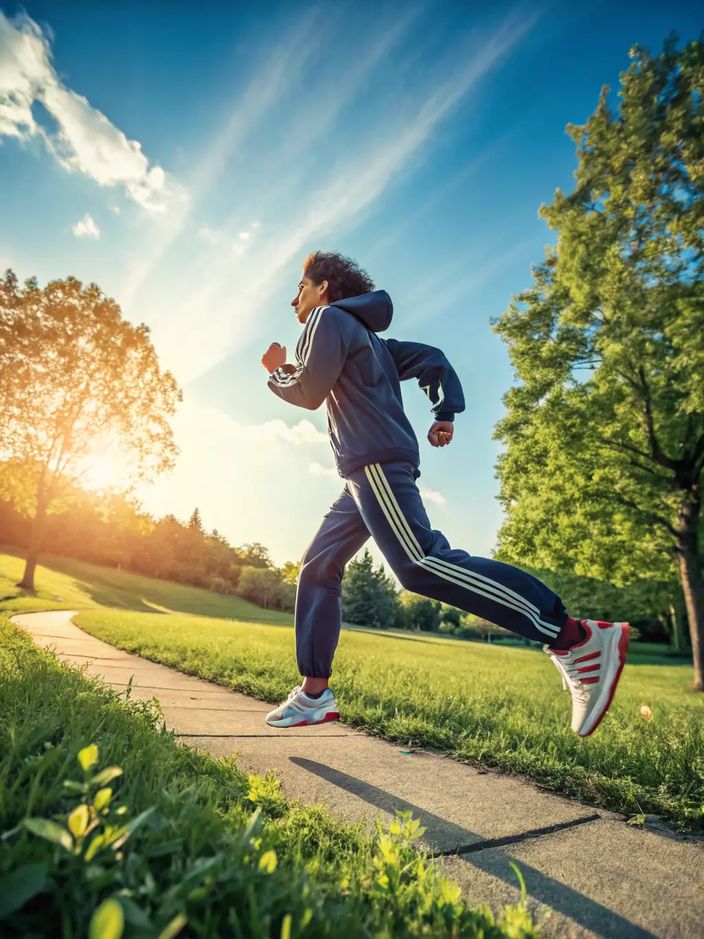A person looking energetic and healthy, participating in a fitness activity, symbolizing the benefits of the complete rejuvenation plan. The background is a bright, outdoor setting.